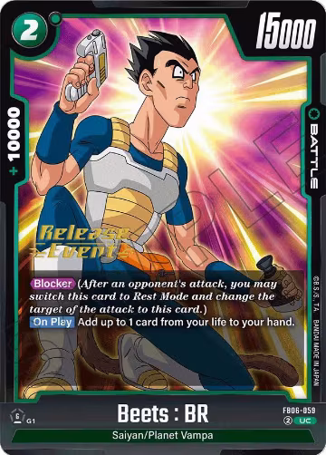 Beets : BR (FB06-059), Rivals Clash Release Event Cards — DB Fusion card price
