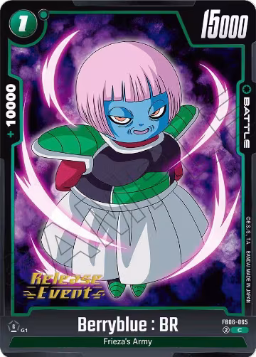 Berryblue : BR (FB06-065), Rivals Clash Release Event Cards — DB Fusion card price