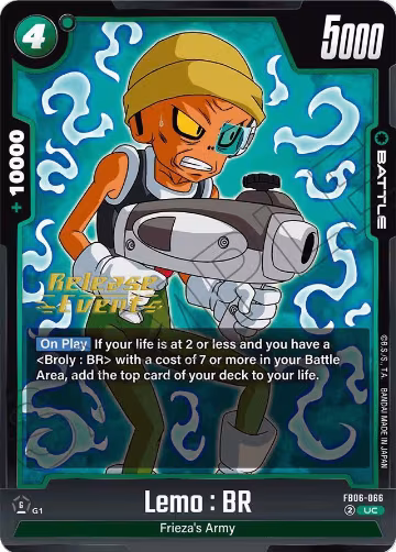 Lemo : BR (FB06-066), Rivals Clash Release Event Cards — DB Fusion card price