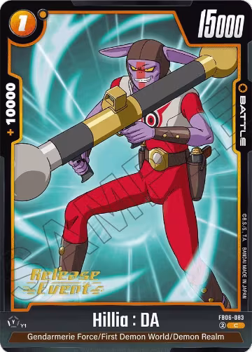 Hillia : DA (FB06-083), Rivals Clash Release Event Cards — DB Fusion card price