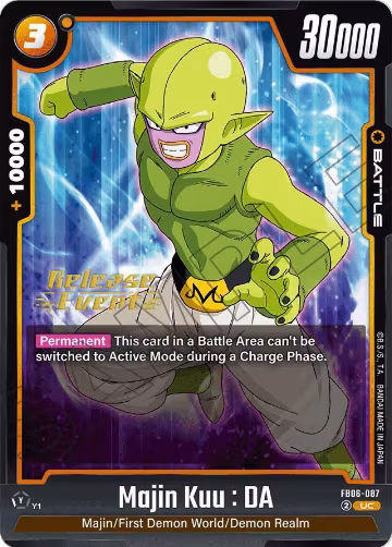 Majin Kuu : DA (FB06-087), Rivals Clash Release Event Cards — DB Fusion card price