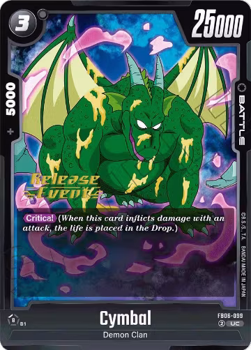 Cymbal - FB06-099 (FB06-099), Rivals Clash Release Event Cards — DB Fusion card price