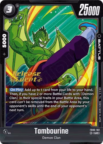 Tambourine - FB06-102 (FB06-102), Rivals Clash Release Event Cards — DB Fusion card price