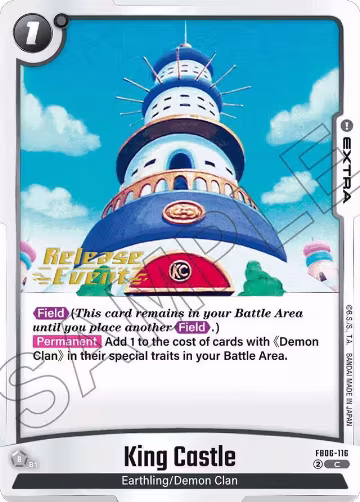 King Castle (FB06-116), Rivals Clash Release Event Cards — DB Fusion card price