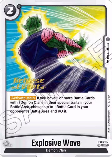 Explosive Wave (FB06-117), Rivals Clash Release Event Cards — DB Fusion card price