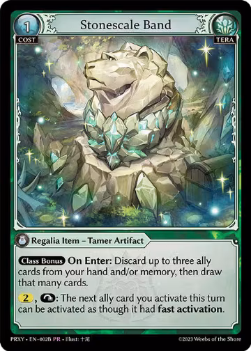 Stonescale Band (002B) (002B), Proxia's Vault — Grand Archive card price