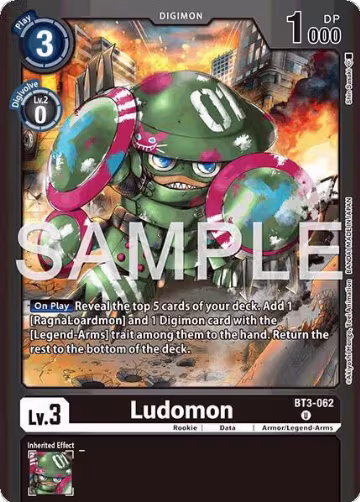 Ludomon (BT3-062 U), Limited Card Pack -Billion Bullet- — Digimon card price
