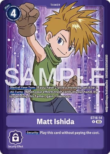 Matt Ishida (ST16-14 R), Limited Card Pack -Billion Bullet- — Digimon card price