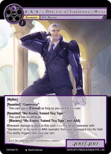 A A A 's Director at Gandennia's House (TOP-047 R), Ten Oaths of Protopaterpolis' War — Force of Will card price
