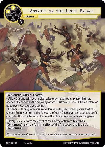 Assault on the Light Palace (TOP-001 R), Ten Oaths of Protopaterpolis' War — Force of Will card price