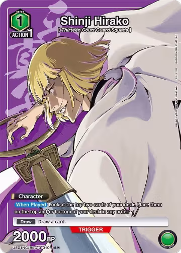 Shinji Hirako (UE01NC/BLC-3-010), New Card Selection: BLEACH: Thousand-Year Blood War — Union Arena card price