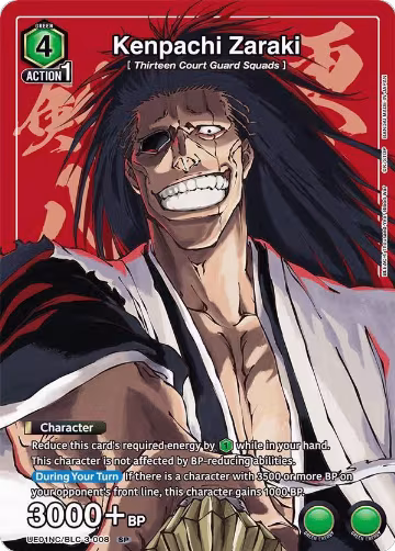 Kenpachi Zaraki (UE01NC/BLC-3-008) — card price