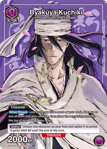 Byakuya Kuchiki (UE01NC/BLC-3-006), New Card Selection: BLEACH: Thousand-Year Blood War — Union Arena card price