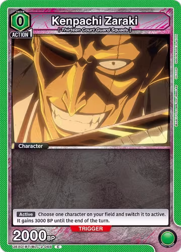 Kenpachi Zaraki (Box Topper Foil) (UEX01BT/BLC-2-066), UEX01BT: BLEACH: Thousand-Year Blood War Vol.2 — Union Arena card price
