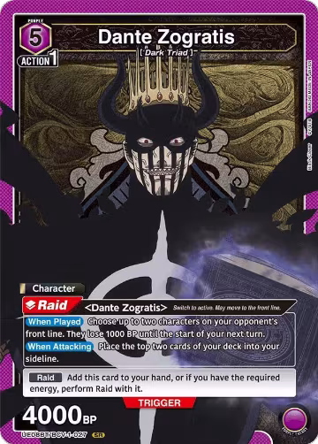 Dante Zogratis (027) (UE08BT/BCV-1-027), Black Clover — Union Arena card price