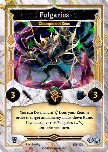 Fulgaries - Champion of Zeus (EOP-005), Elestrals Premier Packs — Elestrals card price