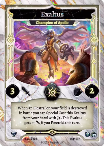 Exaltus - Champion of Apollo (EOP-007), Elestrals Premier Packs — Elestrals card price