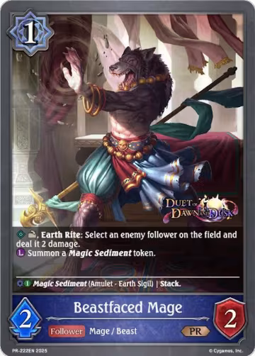 Beastfaced Mage (PR-222EN), Shadowverse: Evolve Promo Cards — Shadowverse card price