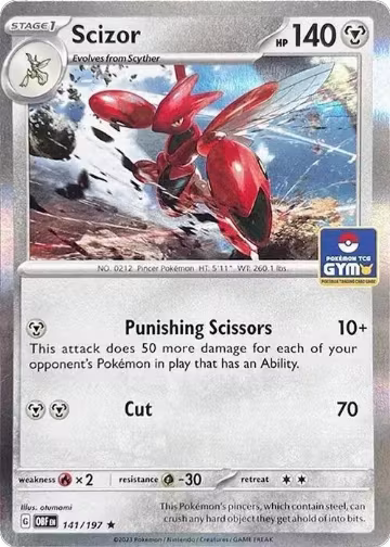 Scizor - 141/197 (Pokemon Gym Promo) (141/197), Miscellaneous Cards & Products — Pokémon card price