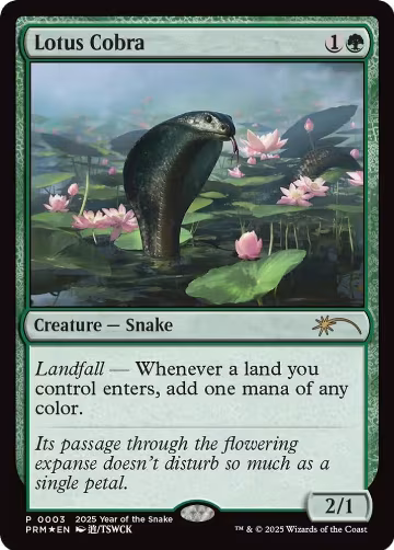 Lotus Cobra (Year of the Snake 2025) (3), Standard Showdown Promos — Magic card price