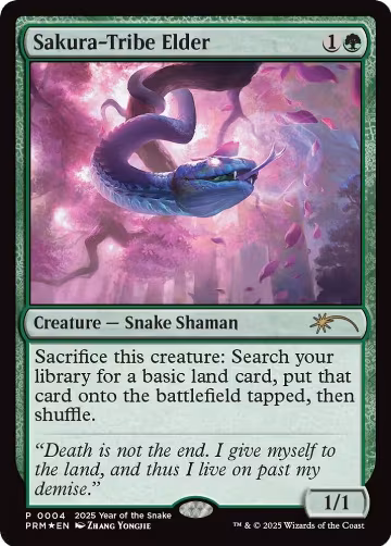 Sakura-Tribe Elder (Year of the Snake 2025) (4), Standard Showdown Promos — Magic card price