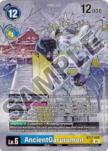 AncientGarurumon (Tamer's Selection Box Ver. Championship 2024) (BT17-028 SR), Secret Crisis — Digimon card price