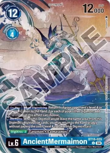 AncientMermaimon (Tamer's Selection Box Ver. Championship 2024) (BT18-029 U), Release Special Booster 2.0 — Digimon card price