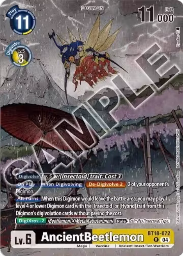 AncientBeetlemon (Tamer's Selection Box Ver. Championship 2024) (BT18-072 R), Release Special Booster 2.0 — Digimon card price