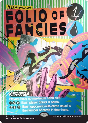 Folio of Fancies (Rainbow Foil) (2072), Secret Lair Drop Series — Magic card price
