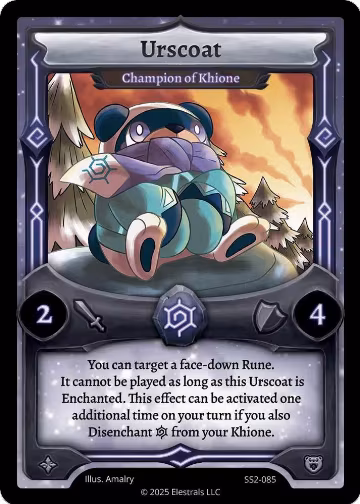 Urscoat - Champion of Khione (SS2-085), Shattered Stars Chapter 2 [SS2] — Elestrals card price