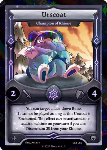 Urscoat - Champion of Khione (Reverse Holo) (SS2-085), Shattered Stars Chapter 2 [SS2] — Elestrals card price