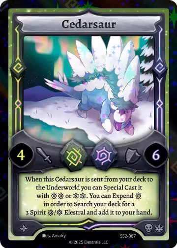 Cedarsaur (Reverse Holo) (SS2-087), Shattered Stars Chapter 2 [SS2] — Elestrals card price