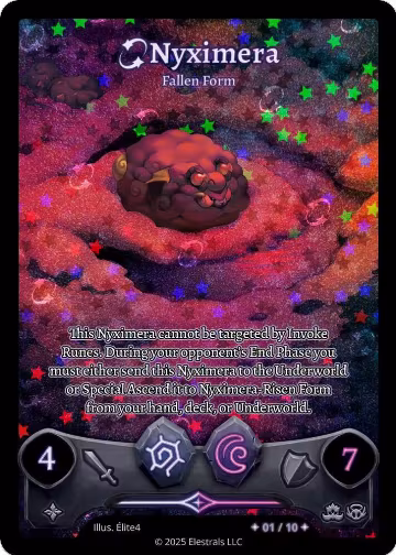 Nyximera - Fallen Form (Serialized) (/10), Shattered Stars Chapter 2 [SS2] — Elestrals card price