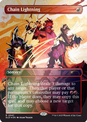 Chain Lightning (2047) (Rainbow Foil) (2047), Secret Lair Drop Series — Magic card price