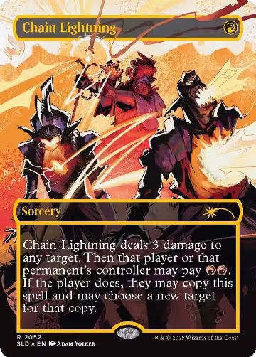 Chain Lightning (2052) (Raised Foil) (2052), Secret Lair Drop Series — Magic card price