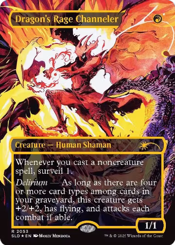 Dragon's Rage Channeler (2053) (Raised Foil) (2053), Secret Lair Drop Series — Magic card price