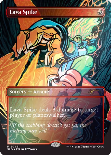 Lava Spike (2049) (Rainbow Foil) (2049), Secret Lair Drop Series — Magic card price