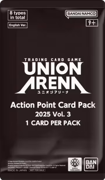 Union Arena Action Point Card Pack 2025 Vol. 3, Union Arena Promotion Cards — Union Arena sealed product price