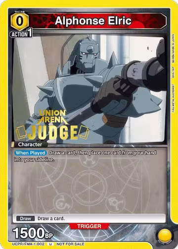 Alphonse Elric (Judge Pack) (UEPR/FMA-1-002), Union Arena Promotion Cards — Union Arena card price