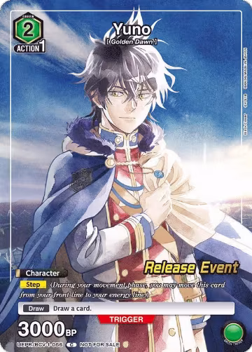 Yuno (Release Event Participation) (UEPR/BCV-1-056), Black Clover Release Event Cards — Union Arena card price
