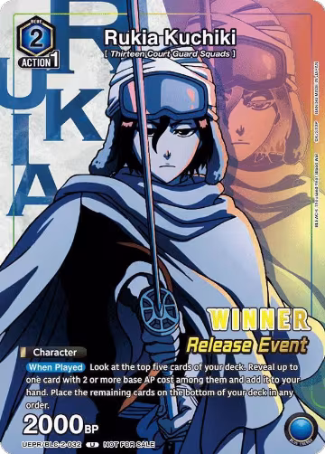 Rukia Kuchiki (Release Event Winner) (UEPR/BCV-1-032), UEX01BT: BLEACH: Thousand-Year Blood War Vol.2 Release Event Cards — Union Arena card price