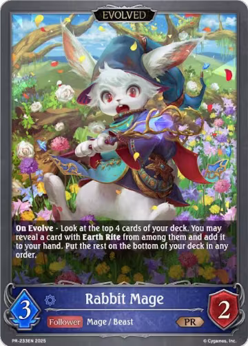 Rabbit Mage (Evolved) (PR-233EN), Shadowverse: Evolve Promo Cards — Shadowverse card price