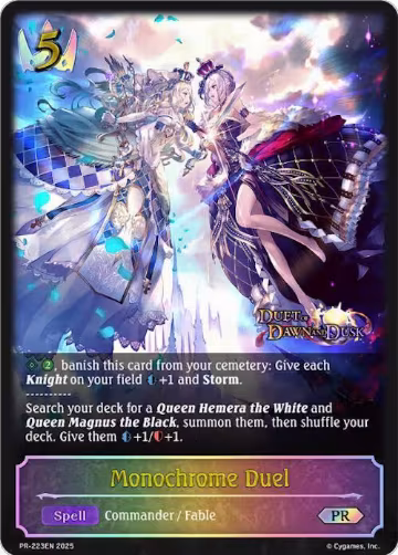 Monochrome Duel (PR-223EN), Shadowverse: Evolve Promo Cards — Shadowverse card price