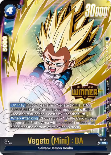 Vegeta (Mini) : DA - FP-041 (Release Event Winner) (FP-041) — card price