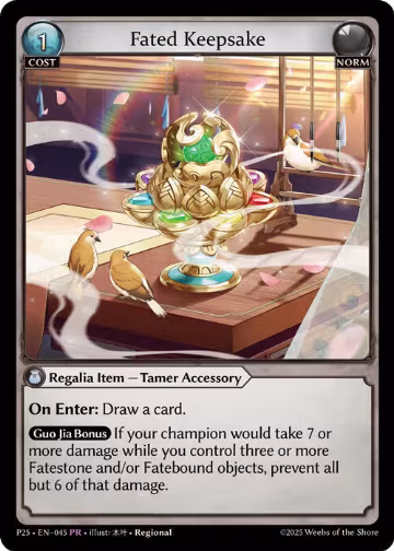 Fated Keepsake (045), Promotional Cards — Grand Archive card price