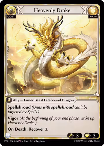 Heavenly Drake (046), Promotional Cards — Grand Archive card price