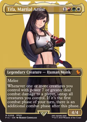 Tifa, Martial Artist (Borderless) (206), Commander: FINAL FANTASY — Magic card price