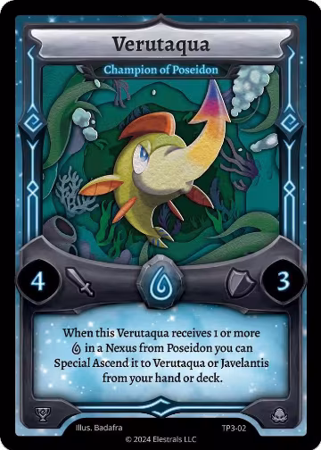 Verutaqua - Champion of Poseidon (TP3-02), Organized Play Series 3 — Elestrals card price