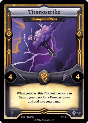Titanostrike - Champion of Zeus (TP3-04), Organized Play Series 3 — Elestrals card price