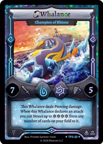 Whalance - Champion of Khione (TP3-20), Organized Play Series 3 — Elestrals card price